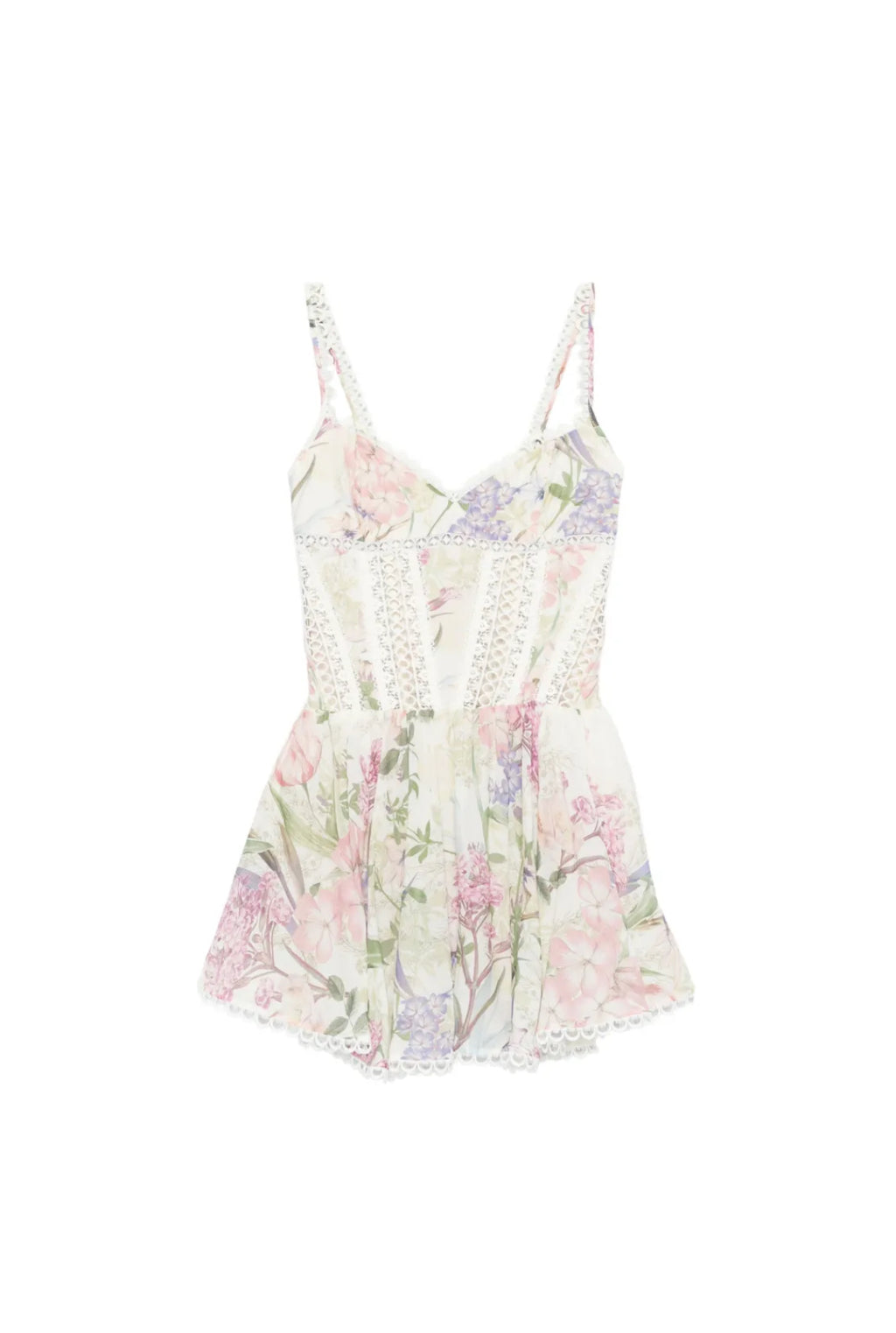 Floral print dress on a white background