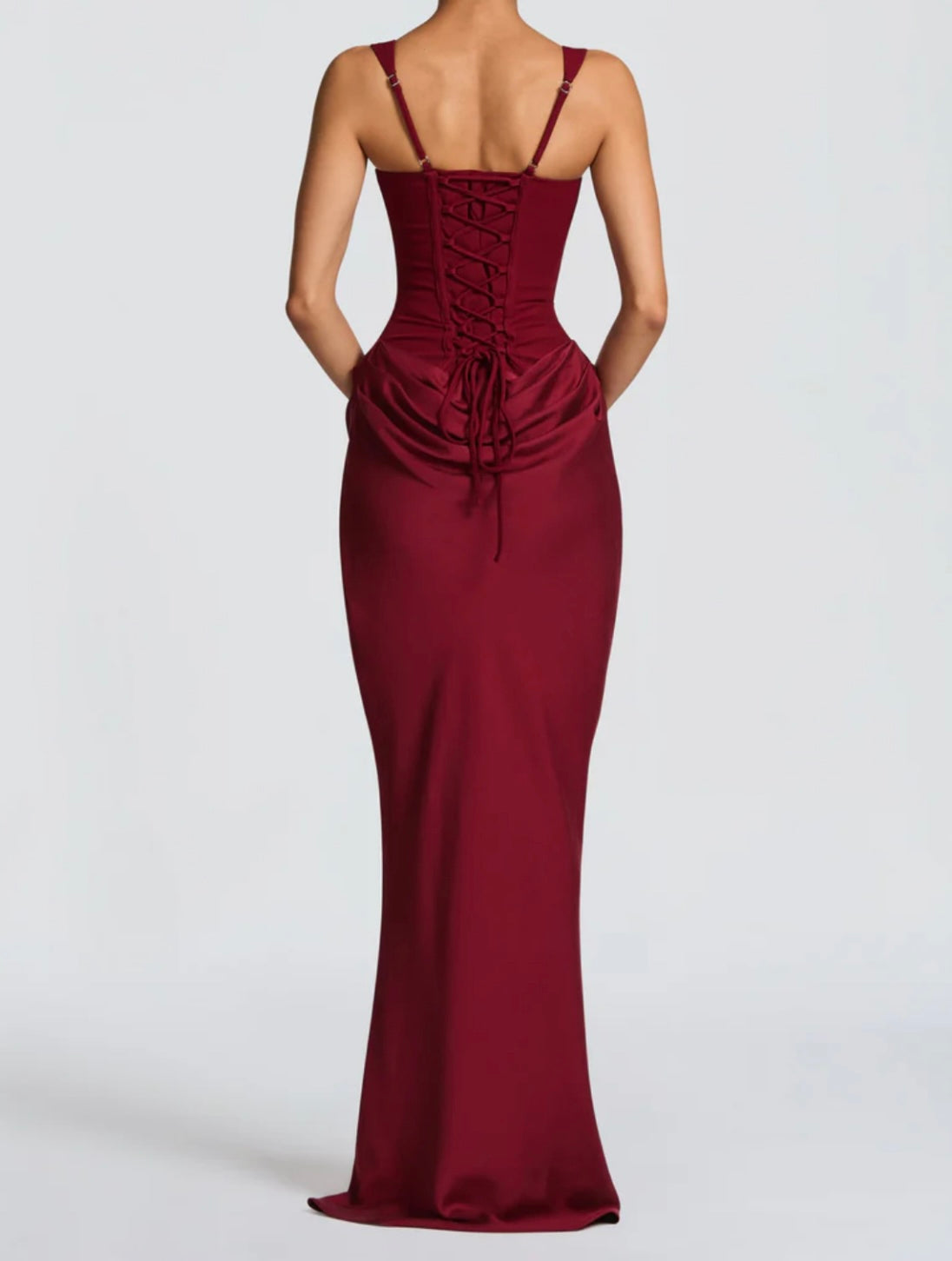 Goddess Style Maxi Dress - Structured Corset Formal Dress for Gala and Special Occasions