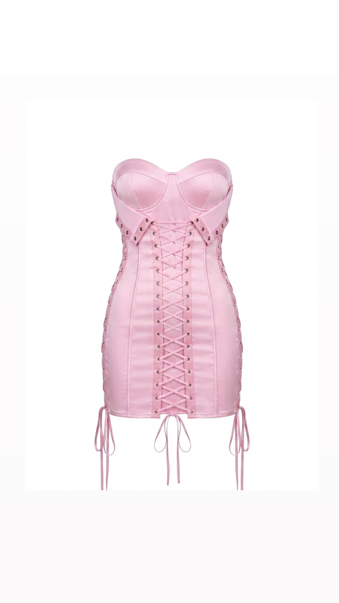 Blush Satin Mini Dress