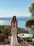lace maxi gown
